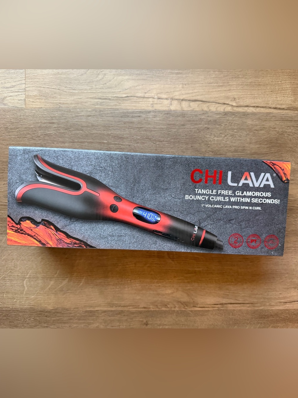 LAVA by Chi 1 Inch Volcanic Ceramic Spin N Curl
